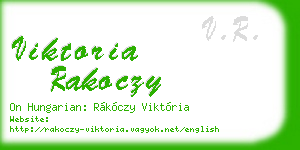 viktoria rakoczy business card